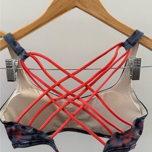 lululemon athletica Red and Black Strappy Bralette